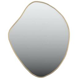 Berkfield Home Wall Mirror Gold 60x50 cm - thumbnail 1