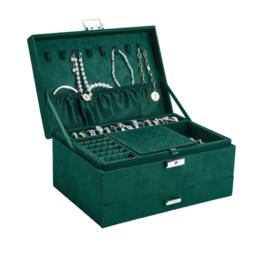 SPETLEK 3 Layer Large Jewelry Box in Green - thumbnail 1