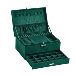 SPETLEK 3 Layer Large Jewelry Box in Green - thumbnail 4