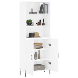 Berkfield Home Highboard White 69.5x34x180 cm Engineered Wood - thumbnail 1
