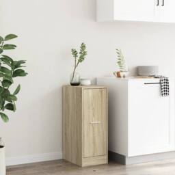 Berkfield Home Elegant Apothecary Cabinet Sonoma Oak 30x41x77.5 cm Engineered Wood in Light Tan - thumbnail 4