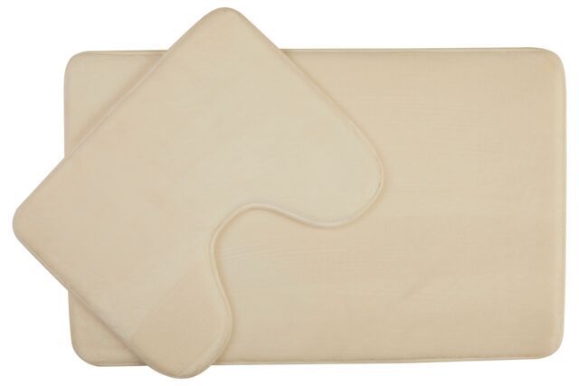 Orsina Soak Bath Mat Set in Cream - image 1