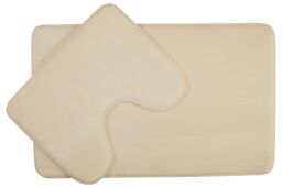 Orsina Soak Bath Mat Set in Cream - thumbnail 1