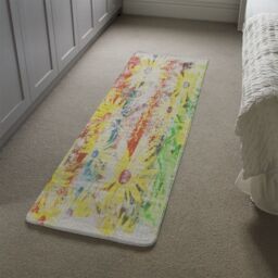 Benjamin Tate Design Flower Burst Runner Rug in Natural - Size: 67 cm x 230 cm - thumbnail 4