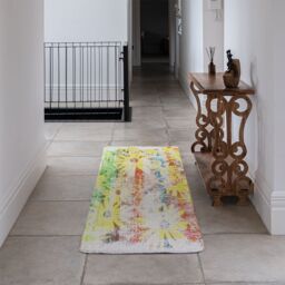 Benjamin Tate Design Flower Burst Runner Rug in Natural - Size: 67 cm x 230 cm - thumbnail 3