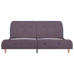 Berkfield Home Bed Frame Taupe Fabric 150x200 cm King Size - thumbnail 3
