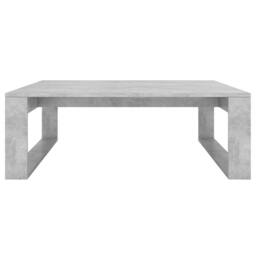 Berkfield Home Decorative Coffee Table Concrete Grey 100x100x35 cm Engineered Wood - Size: 100 x 100 x 35 cm - thumbnail 5