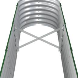 Berkfield Home Garden Raised Bed Powder-coated Steel 332x40x36 cm Green - Size: 332 x 40 x 36 cm - thumbnail 5