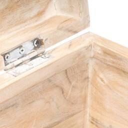 Berkfield Home Chest 90x40x40 cm Solid Acacia Wood in Brown - Size: 90 x 40 x 40 cm - thumbnail 6