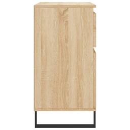 Berkfield Home Sideboard Sonoma Oak 60x35x70 cm Engineered Wood in Light Tan - Size: 60 x 35 x 70 cm - thumbnail 7