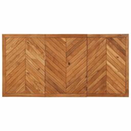Berkfield Home Dining Table 140x70x75 cm Solid Wood Acacia in Brown - Size: 140 x 70 x 75 cm - thumbnail 4