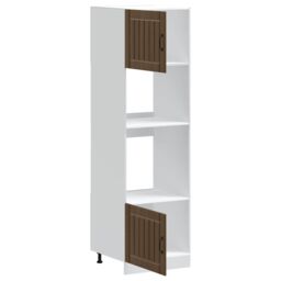 Berkfield Home Oven Cabinets 2 pcs Kalmar Brown Oak Engineered Wood - thumbnail 5