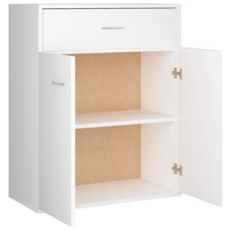Berkfield Home Sideboard White 60x30x75 cm Engineered Wood - Size: 60 x 30 x 75 cm - thumbnail 6
