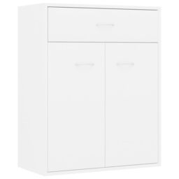Berkfield Home Sideboard White 60x30x75 cm Engineered Wood - Size: 60 x 30 x 75 cm - thumbnail 2