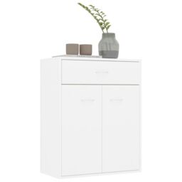 Berkfield Home Sideboard White 60x30x75 cm Engineered Wood - Size: 60 x 30 x 75 cm - thumbnail 4