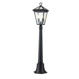 Netlighting Hinkley Alford Place Outdoor Bollard Museum Black IP44 - thumbnail 1