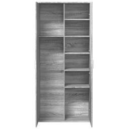 Berkfield Home Highboard Grey Sonoma 80x35x180 cm Engineered Wood - Size: 80 x 35 x 180 cm - thumbnail 7