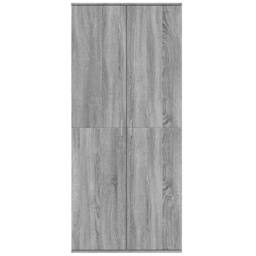 Berkfield Home Highboard Grey Sonoma 80x35x180 cm Engineered Wood - Size: 80 x 35 x 180 cm - thumbnail 1