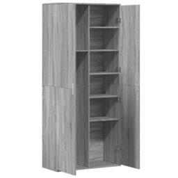 Berkfield Home Highboard Grey Sonoma 80x35x180 cm Engineered Wood - Size: 80 x 35 x 180 cm - thumbnail 6