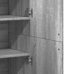 Berkfield Home Highboard Grey Sonoma 80x35x180 cm Engineered Wood - Size: 80 x 35 x 180 cm - thumbnail 8