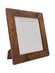 Frames & Mirrors 4U Metro Vintage Wood Frame with White Mount A4 Image Size 9 x 6 in Walnut - thumbnail 5