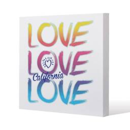 Benjamin Tate Design Love California (Canvas Print) / 114 x 114 x 4cm in Natural - Size: 114 x 114 x 4 cm - thumbnail 1