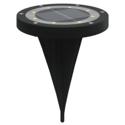 Berkfield Home Solar Ground Lights with Ground Spikes Outdoor 4 pcs Warm White in Black - thumbnail 3