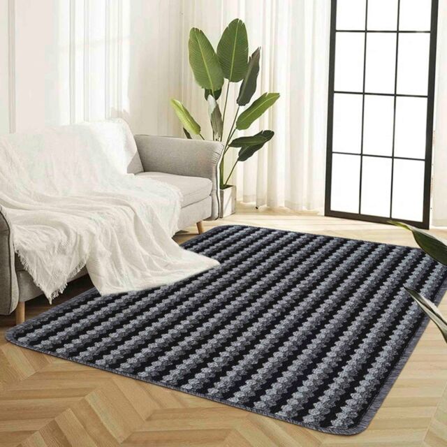 Desire Rugs Eden Non Slip Washable Dirt Trapper Indoor Doormat - Kitchen Mats - Floor Mats in Dark Grey - Size: 40 cm x 60 cm - image 1