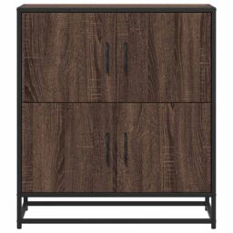 Berkfield Home Sideboard Brown Oak 68x35x76 cm Engineered Wood - Size: 68 x 35 x 76 cm - thumbnail 4