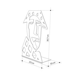 Decortie Max' Modern Black Metal Art Decorative Object for Home & Office Décor - Size: 1 Pack - thumbnail 5