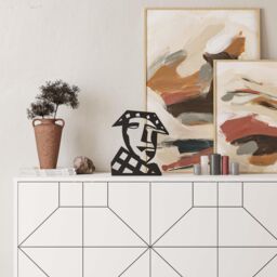 Decortie Max' Modern Black Metal Art Decorative Object for Home & Office Décor - Size: 1 Pack - thumbnail 1