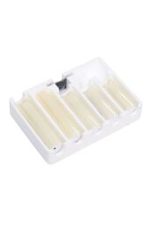 Living and Home 5Pcs Ivory LED Pillar Flameless Candles with Remote - Flickering Flame, Dimmable & Timer - thumbnail 8