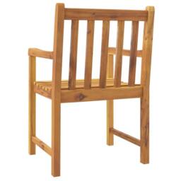 Berkfield Home Garden Chairs 4 pcs 56x55.5x90 cm Solid Wood Acacia in Brown - thumbnail 6