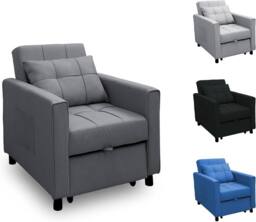 Alivio 3-in-1 Convertible Sofa Bed with Adjustable Backrest Pull-Out Sleeper in Dark Grey - thumbnail 2