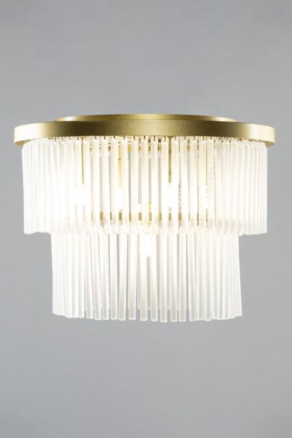 BHS Lighting Aubrey Flush Ceiling Light in Gold - image 1