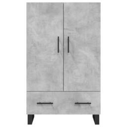 Berkfield Home Highboard Concrete Grey 69.5x31x115 cm Engineered Wood - thumbnail 6
