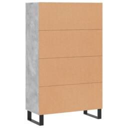 Berkfield Home Highboard Concrete Grey 69.5x31x115 cm Engineered Wood - thumbnail 8