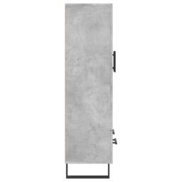 Berkfield Home Highboard Concrete Grey 69.5x31x115 cm Engineered Wood - thumbnail 7