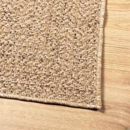 Berkfield Home Rug 140x200 cm Jute Look Indoor & Outdoor in Tan - Size: 100 cm diameter - thumbnail 8