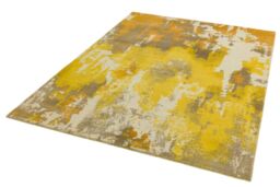 The Rug Shop UK Beige Handmade Wool Abstract Luxurious Easy To Clean Area Rug - Size: 200 cm x 200 cm - thumbnail 3