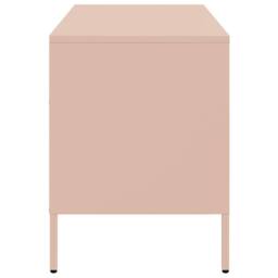 Berkfield Home TV Cabinet Pink 68x39x50.5 cm Steel - thumbnail 7