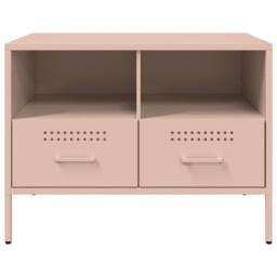 Berkfield Home TV Cabinet Pink 68x39x50.5 cm Steel - thumbnail 6