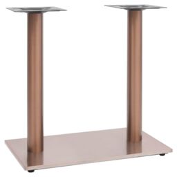 Berkfield Home Bistro Table Leg Brass 70x40x72 cm Stainless Steel in Brown - Size: 70 x 40 x 72 cm