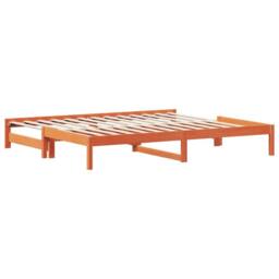 Berkfield Home Day Bed with Trundle without Mattress Wax Brown 80x200 cm - thumbnail 6