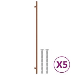 Berkfield Home Cabinet Handles 5 pcs Bronze 480 mm Stainless Steel in Brown - thumbnail 2