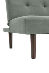 Living and Home 3 Seater Grey Terry Cloth Sofa Manual Recliner Couch Tufted Sofa Bed - thumbnail 6