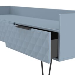 Ready Assembled 2 U Islay 2 Drawer Coffee TV Unit (Ready Assembled) in Light Blue - thumbnail 6