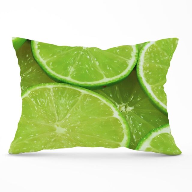 Warren Reed - Designer Fresh Limes Cushions in Green - Size: 60 cm x 60 cm - image 1