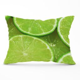 Warren Reed - Designer Fresh Limes Cushions in Green - Size: 60 cm x 60 cm - thumbnail 1