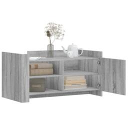 Berkfield Home Durable Coffee Table Grey Sonoma 100x50x50 cm Engineered Wood - Size: 100 x 50 x 50 cm